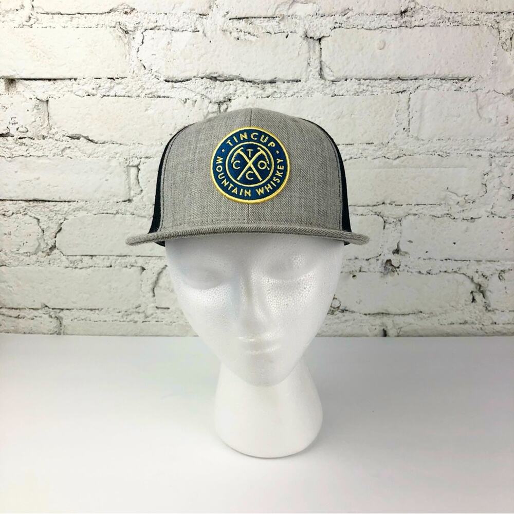 Tin Cup Mountain Whiskey Snapback Hat